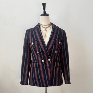 Banana Republic Factory Petite Striped Icon Blazer | NWT